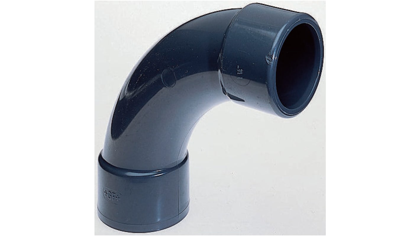 Georg Fischer Plastic Pipe Fitting, 90° Elbow, 25mm