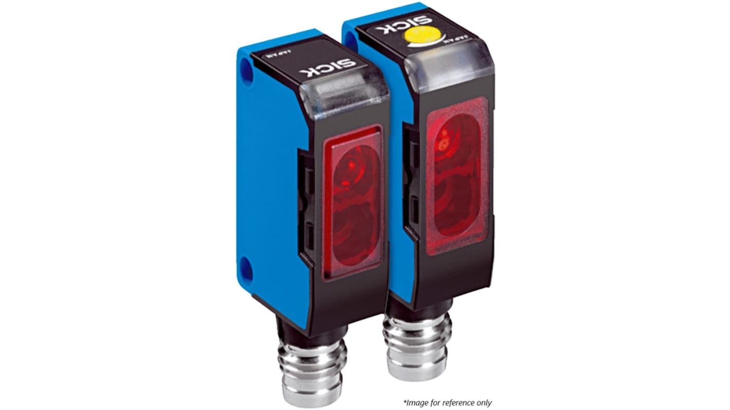 Rs-Online Sensore fotoelettrico Rettangolare SICK a fascio diretto rilevamento 0 → 4 4 m uscita Commutazione luce/buio