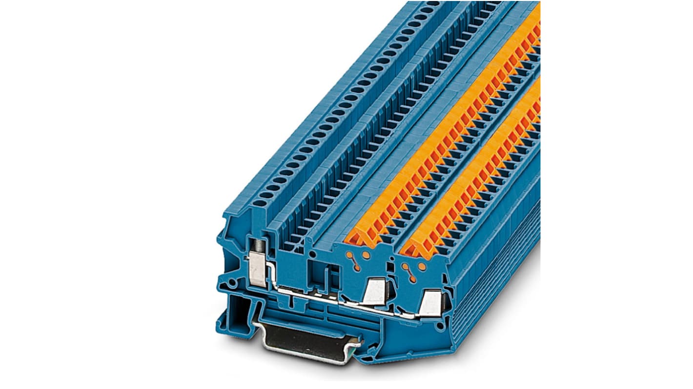 Phoenix Contact 3050057 5, QTCU 1 Series Blue, 0.25 → 1.5mm², Screw Termination, ATEX