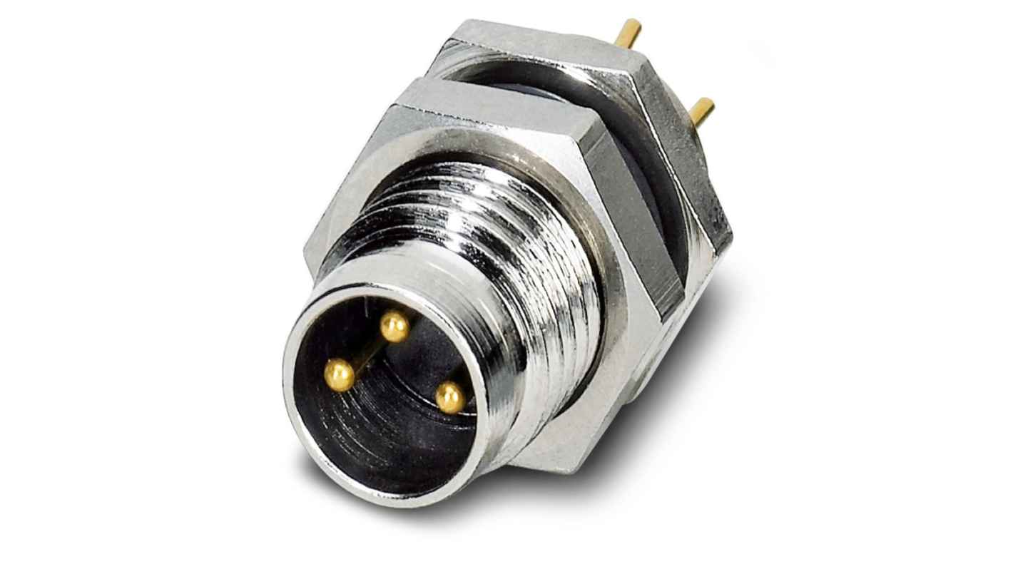 Phoenix Contact Circular Connector, 3 Contacts, Panel Mount, M8 Connector, Plug, SACC Series