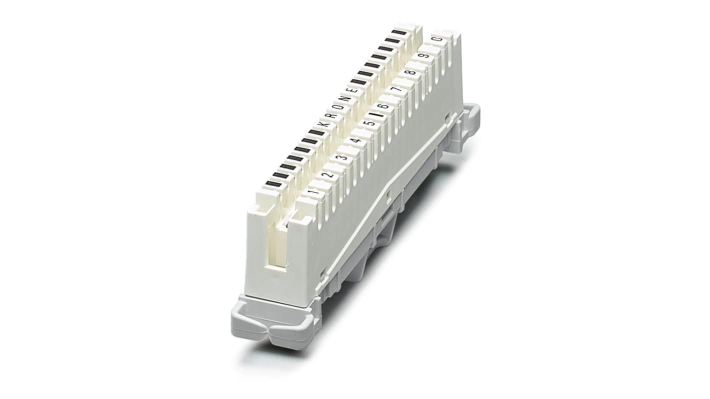 Phoenix Contact CT Series Barrier Strip, 10-Contact, Through Hole Mount