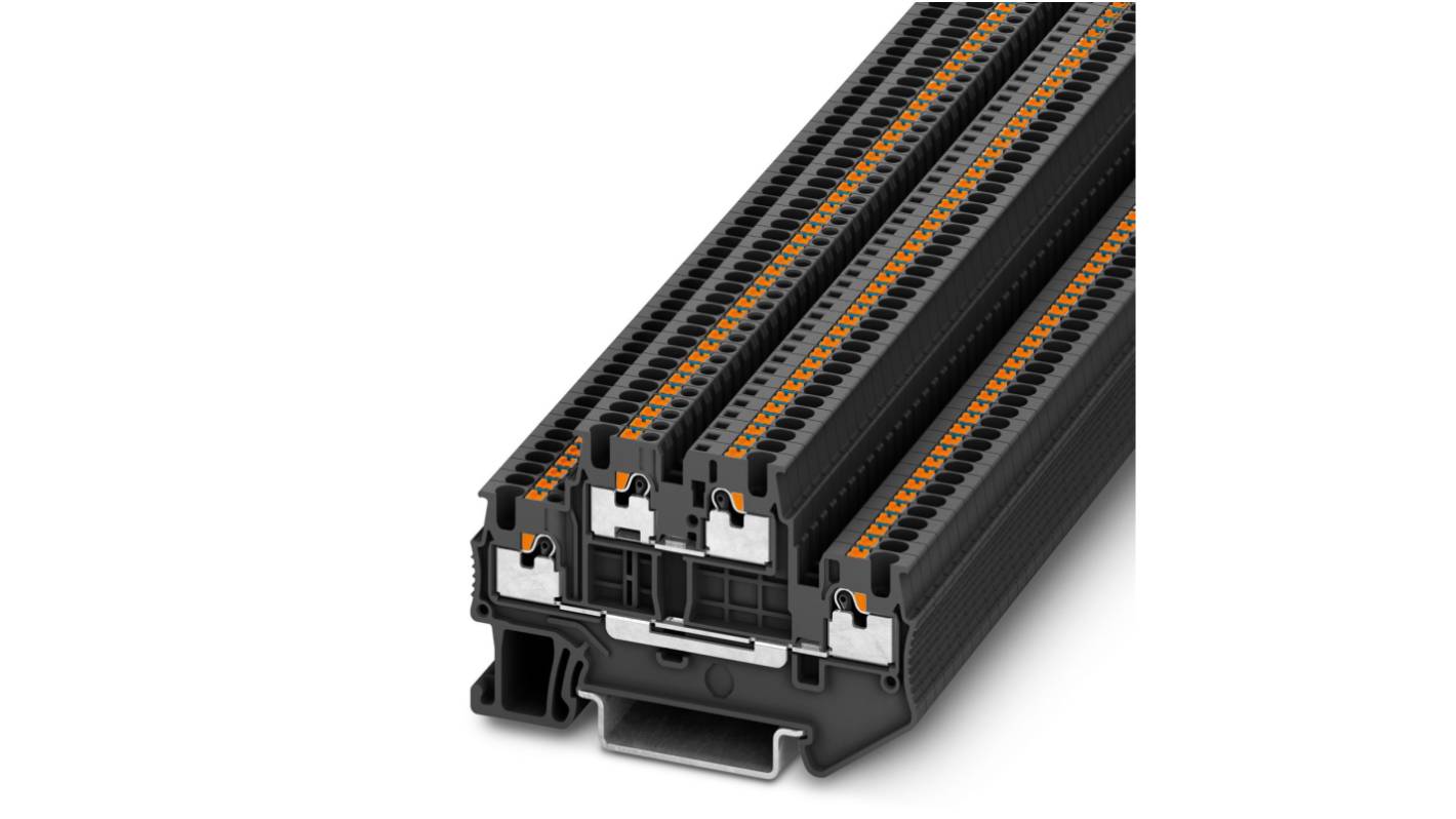 Phoenix Contact 3208524 PTTB 1.5/S BU Series Blue, 0.14 → 1.5mm², Push In Termination, ATEX, IECEx