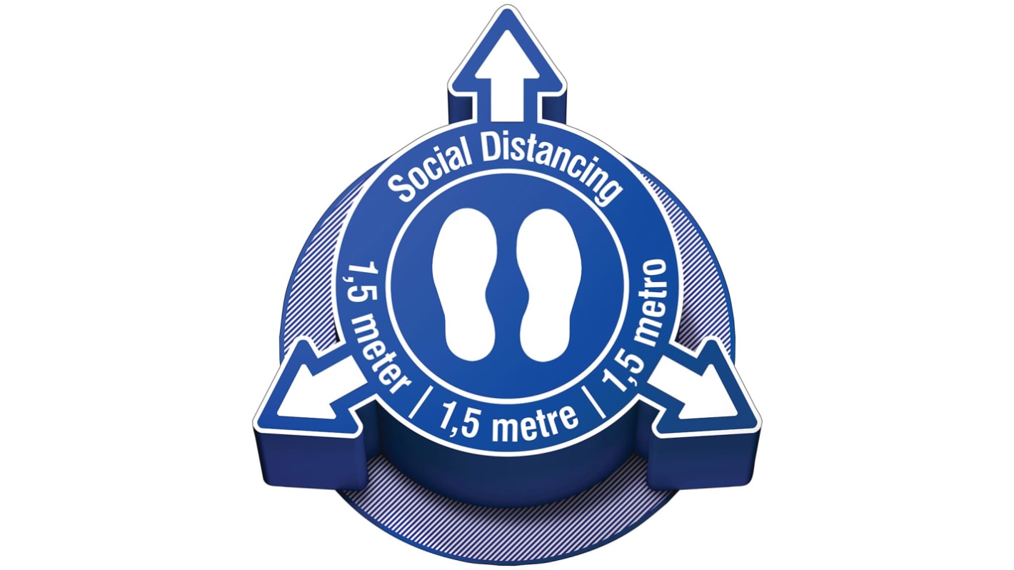 Brady Vinyl Social Distancing Social Distance Sign
