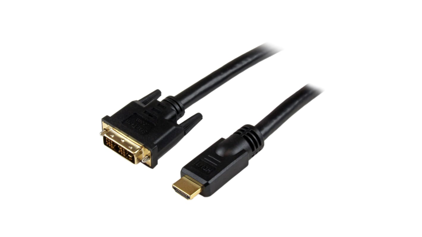 StarTech.com HDMI-Kabel A HDMI Stecker B DVI-D Single Link Stecker Hohe Geschwindigkeit 1920 x 1200 max., 7m, Schwarz