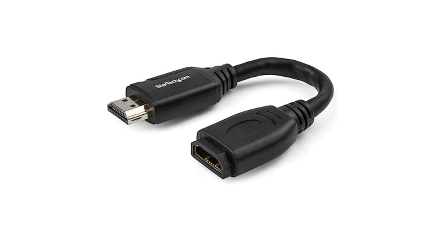 StarTech.com HDMI 2.0, 15cm Male HDMI to Female HDMIHigh Speed 4K @ 60Hz
