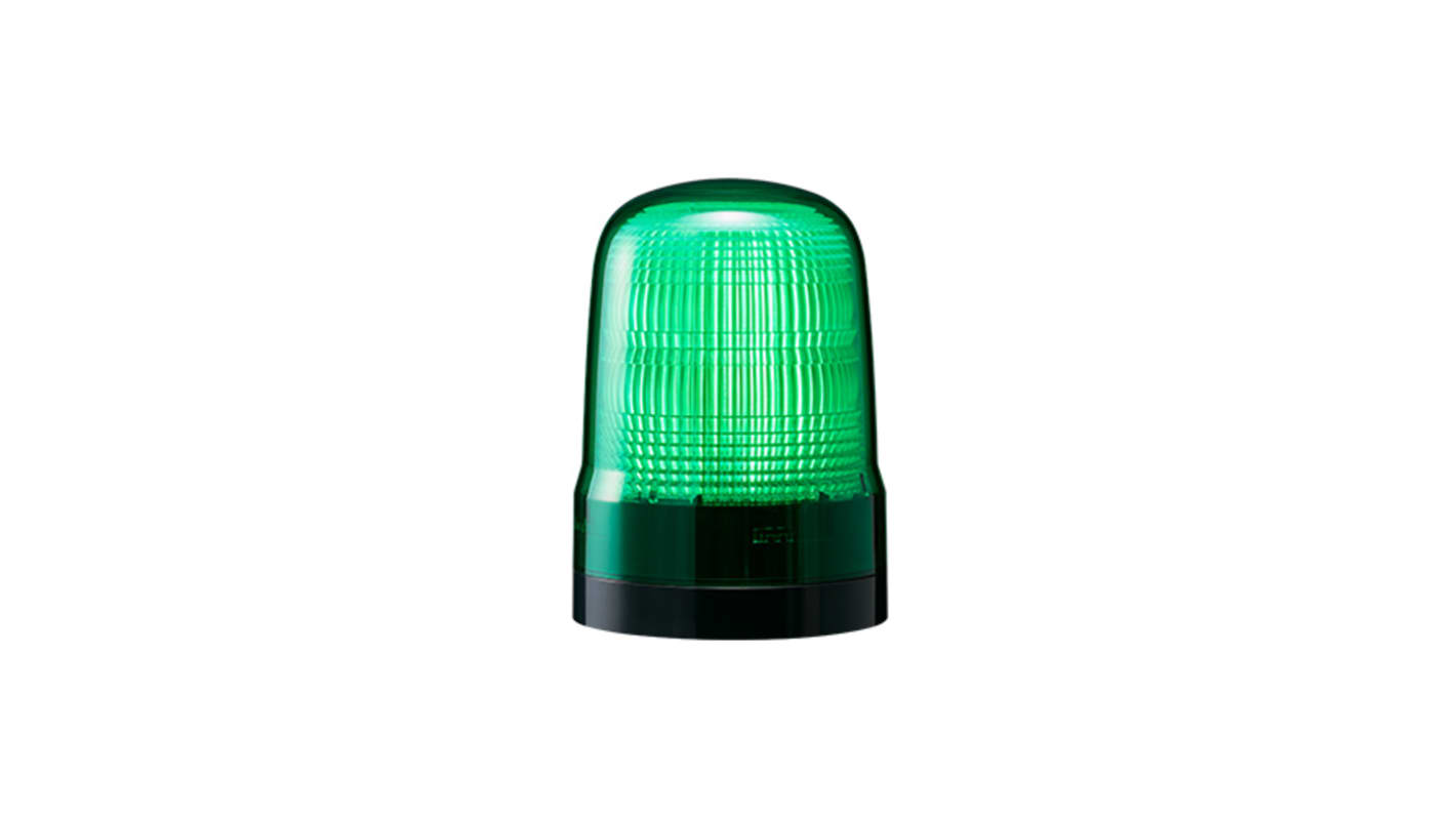 Patlite SL, LED Blitz LED-Signalleuchte Grün, 12→24 VDC, Ø 100mm x 140mm