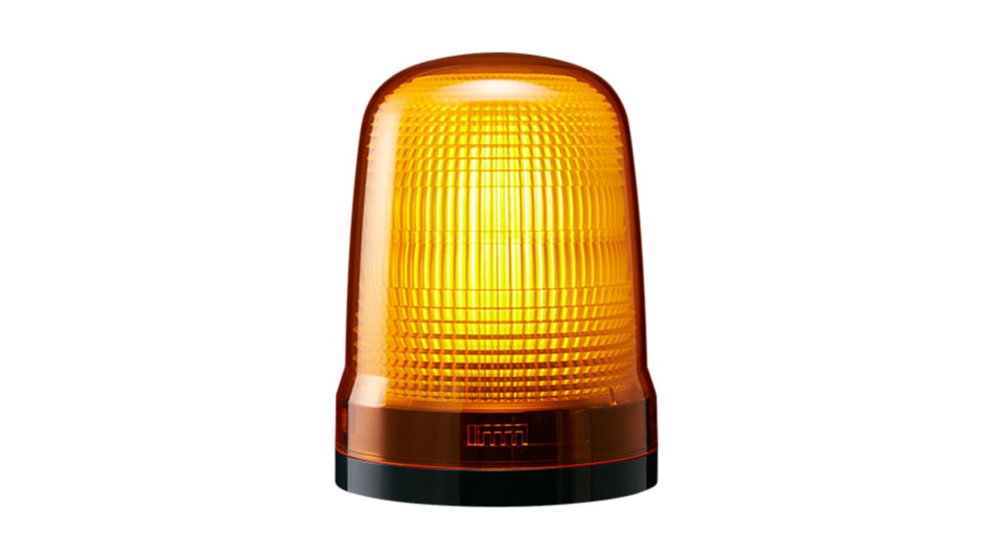 Patlite SL, LED Blitz LED-Signalleuchte Orange, 12→24 VDC, Ø 100mm x 200mm