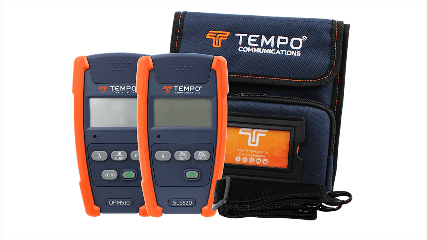 Tempo OPM510, SLS520 Single Mode & Multimode Fibre Optic Test Kit