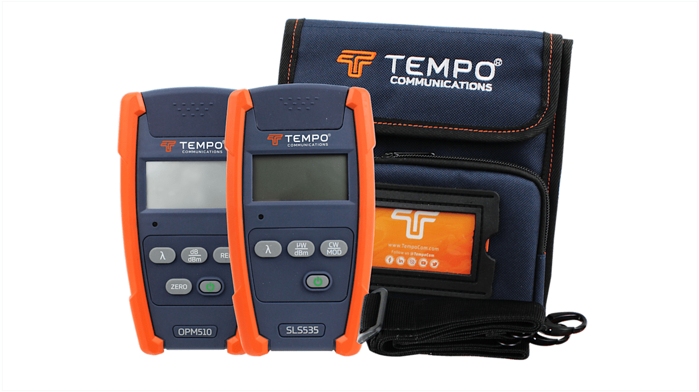 Tempo OPM510, SLS535 Single Mode Fibre Optic Test Kit