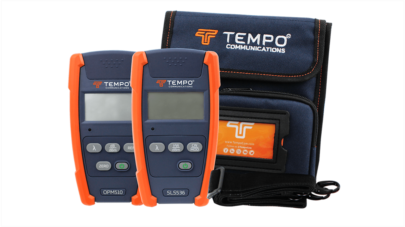 Tempo OPM510, SLS536 Single Mode Fibre Optic Test Kit