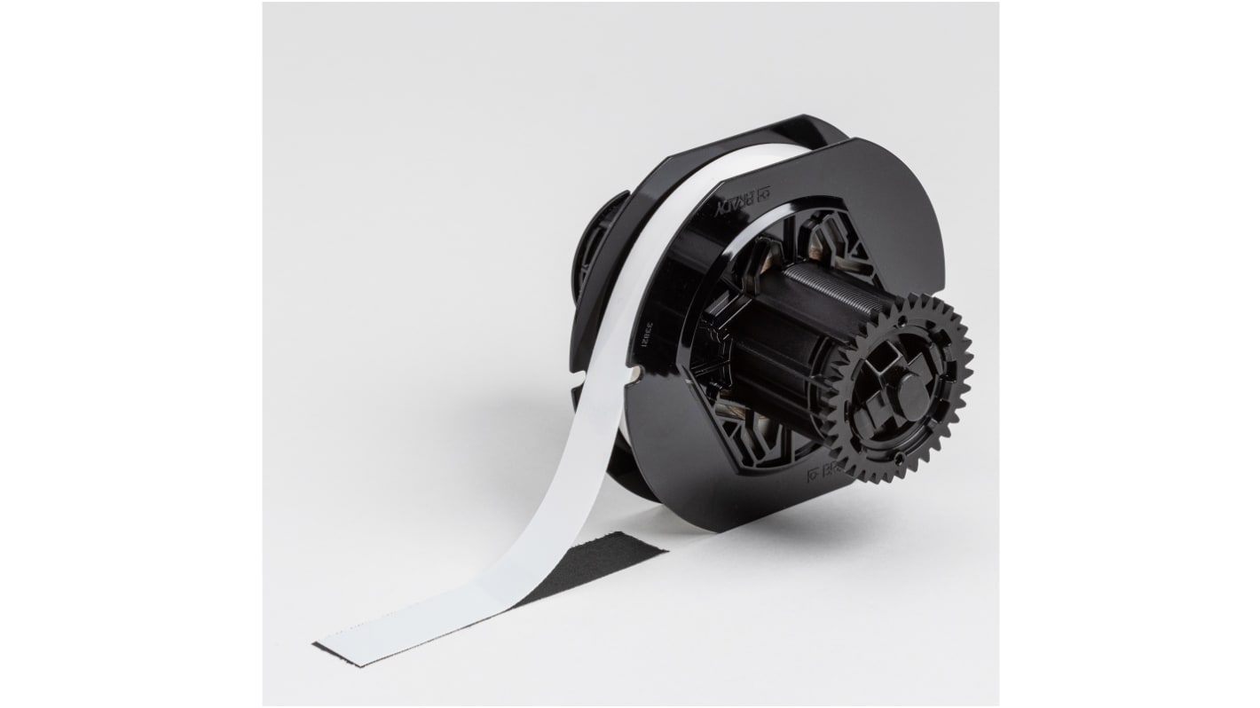 Brady B-414 on White Label Printer Tape, 15.24 m Length, 19.05 mm Width