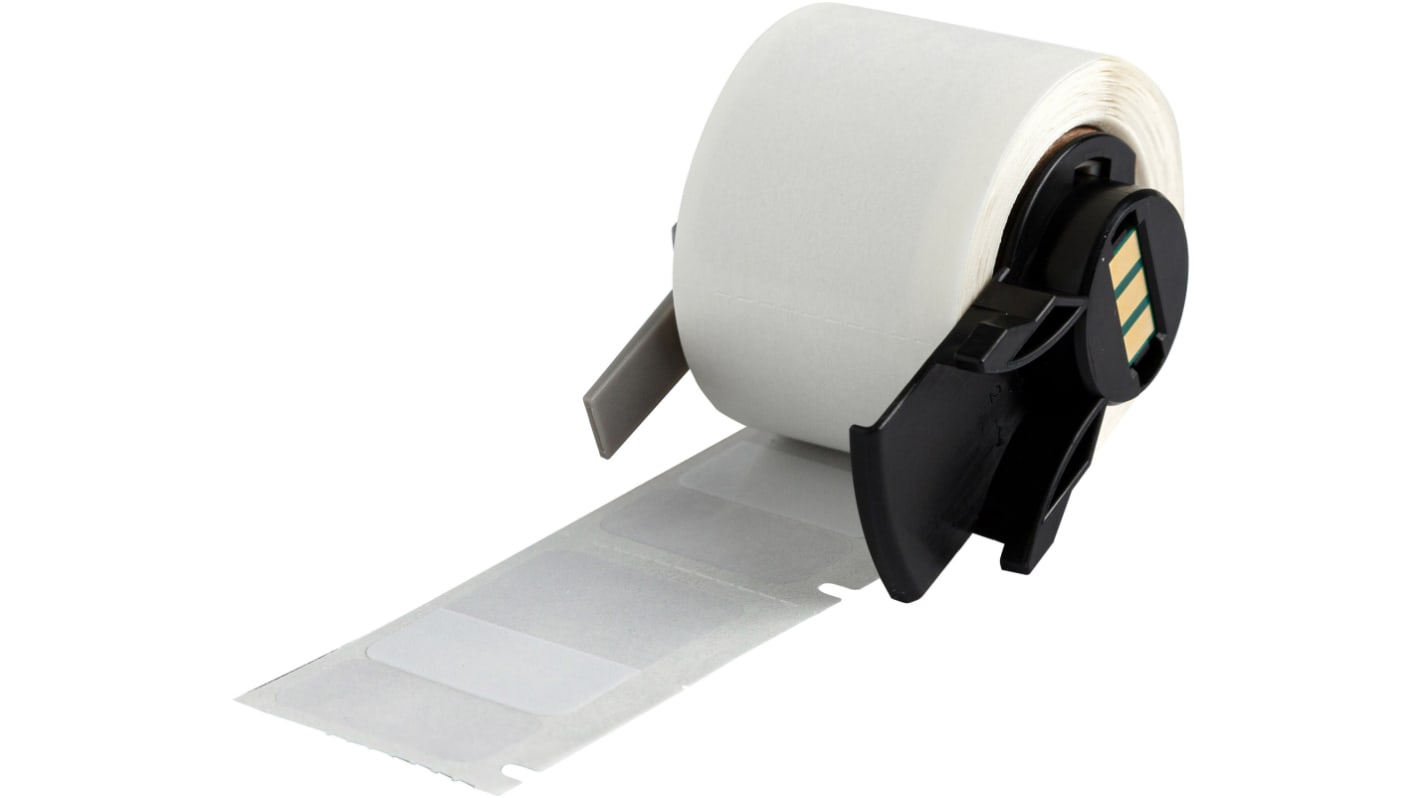 Brady B-427 Self-laminating Vinyl Transparent/White Label Roll, 25.4mm Width, 62.23mm Height, 1 Qty