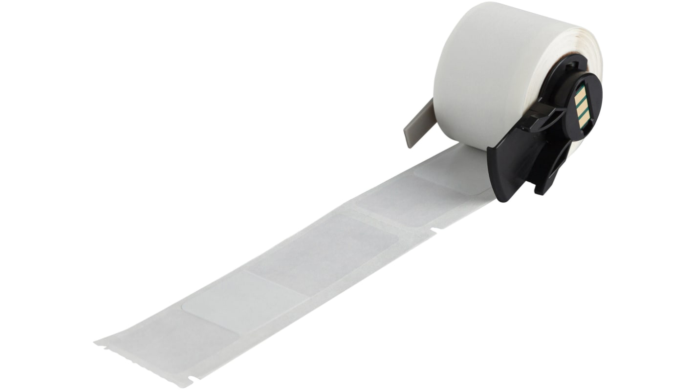 Brady B-427 Self-laminating Vinyl Transparent/White Label Roll, 25.4mm Width, 98mm Height, 50 Qty