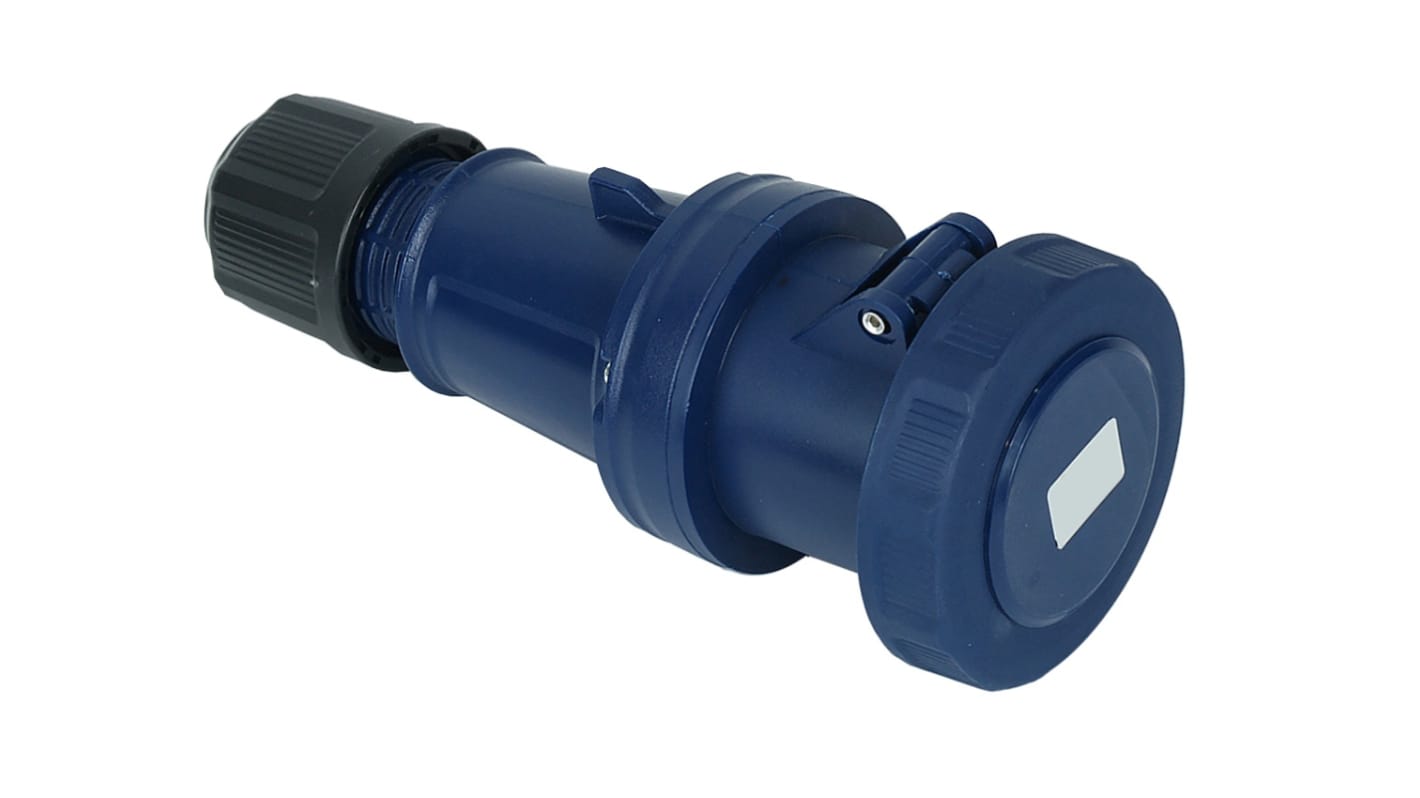 Connecteur industriel RS PRO, 2P + E, 63A, 200 → 250 V., Montage sur câble