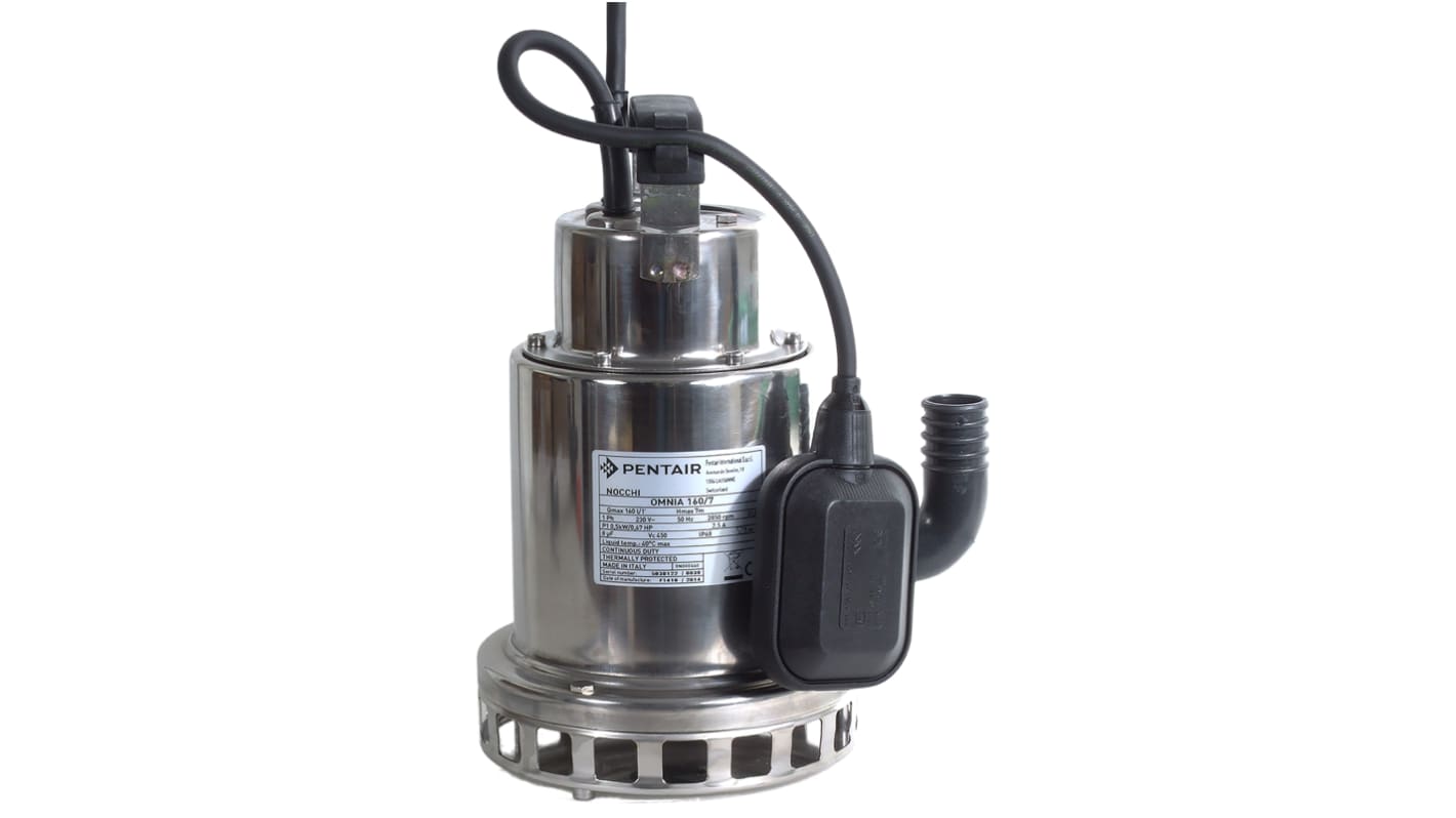 W Robinson And Sons 230 V Direct Coupling Submersible Submersible Water Pump, 160L/min