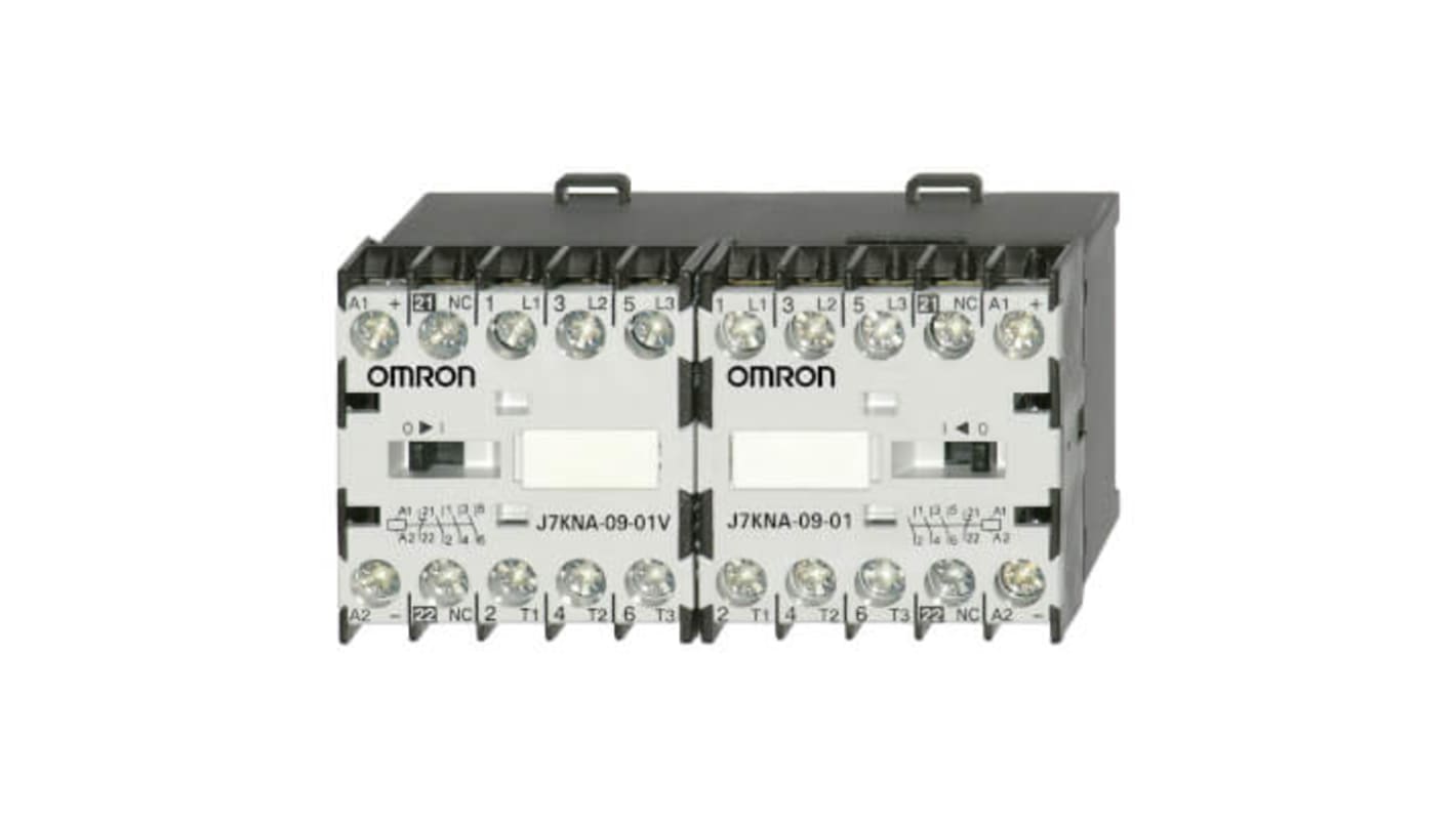 Omron Contactor, 24 V ac Coil, 3-Pole, 9 A, 4 kW, 3NO