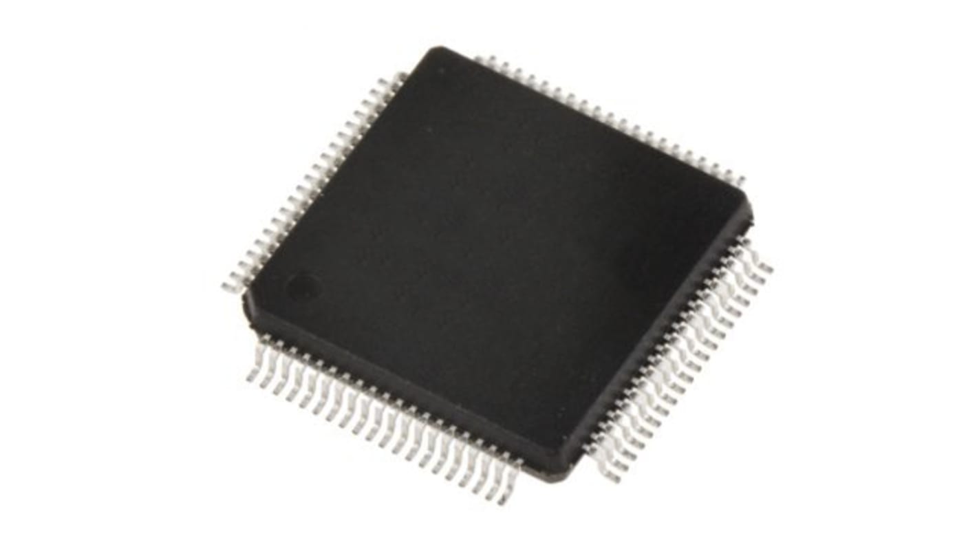 STMicroelectronics STM32G4单片机, ARM Cortex M4内核, 80针, LQFP, 最大48MHz, 512 kB 闪存