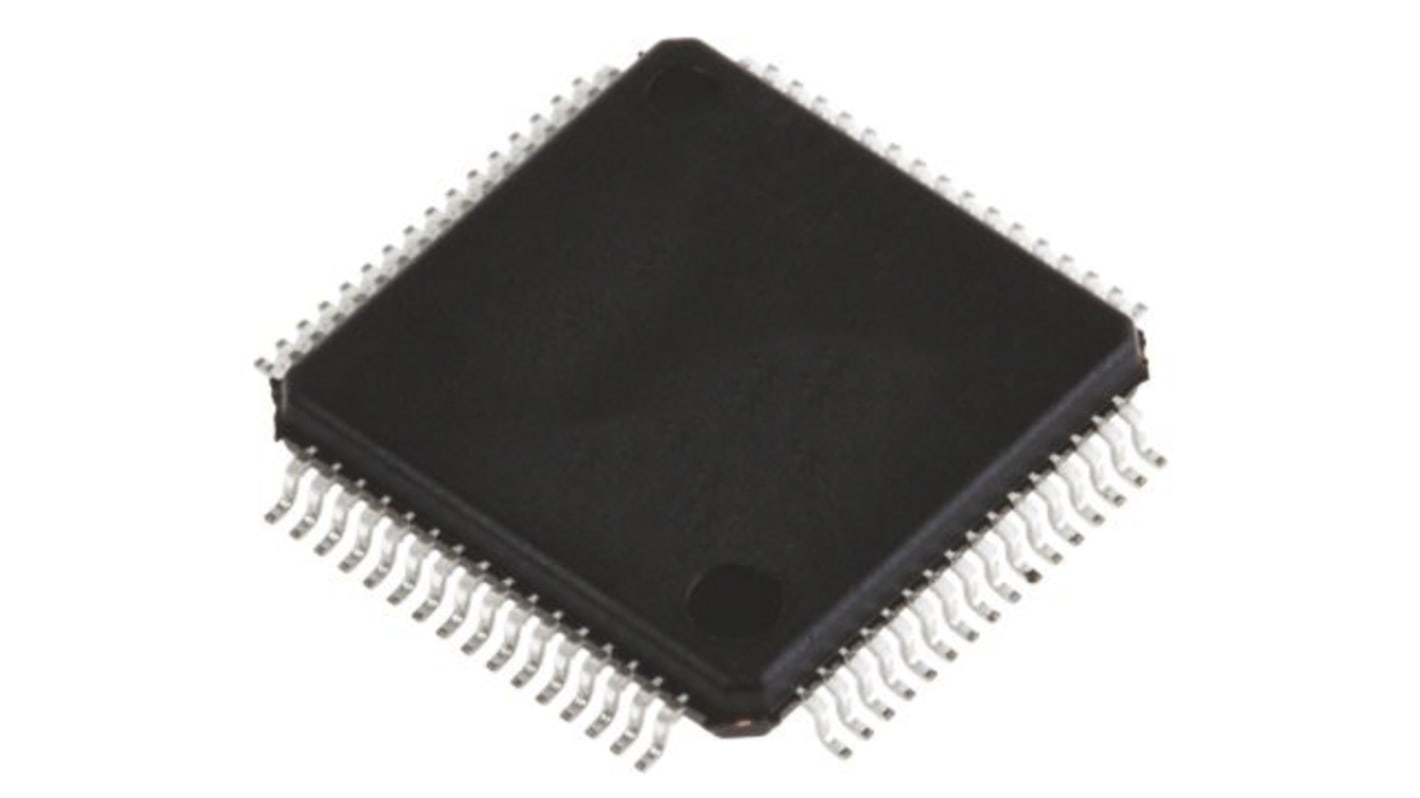 STMicroelectronics STM32G491RET6, 32bit ARM Cortex M4 Microcontroller MCU, STM32G4, 48MHz, 512 kB Flash, 64-Pin LQFP