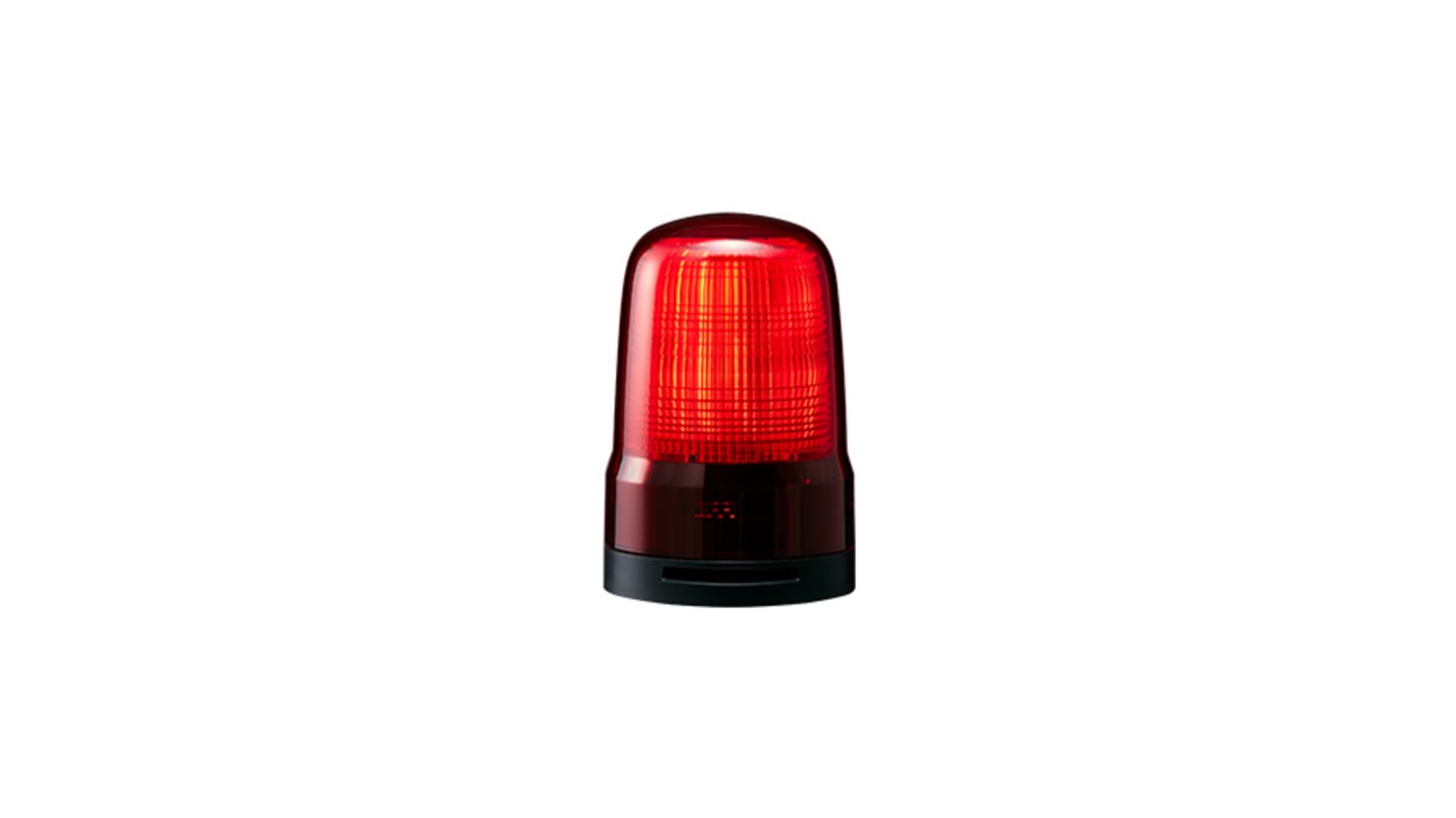 Patlite SL Series Red Sounder Beacon, 12→24 VDC, IP66, Base Mount