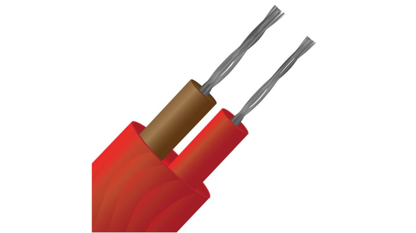 RS PRO Type K Thermocouple Cable/Wire, 10m, Unscreened, PVC Insulation, +105°C Max, 7/0.2mm
