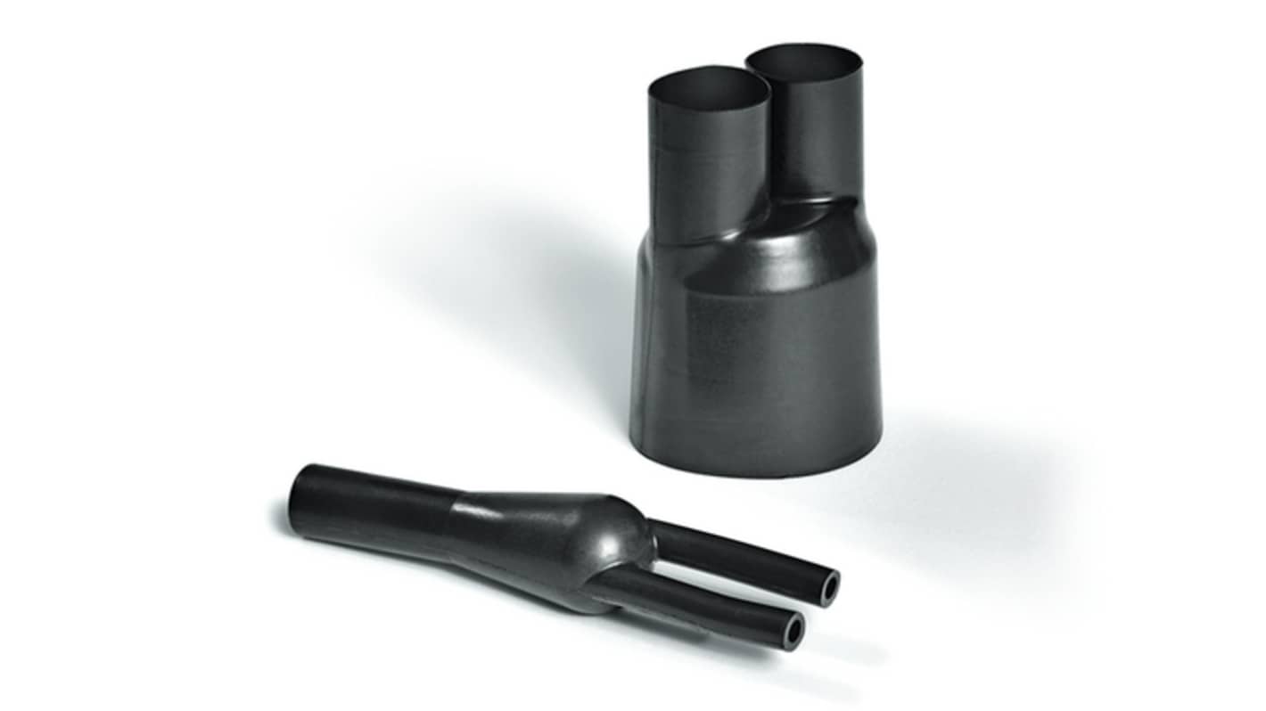 HellermannTyton Helashrink 200 Wärmeschrumpfschlauch Schwarz, Ø 21mm, Länge 76.5mm