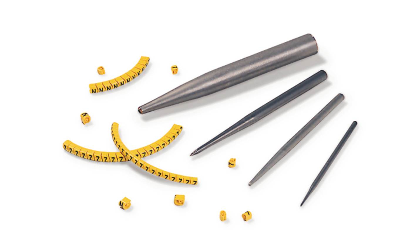Herramienta para marcador de cable HellermannTyton 518-00113 TJC1-3-ST-NA, para uso con TJC1-3 Acero inoxidable