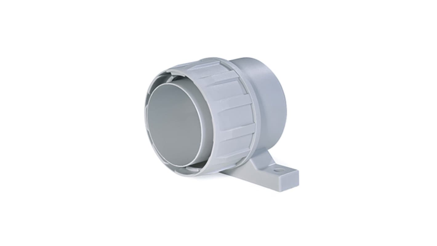 HellermannTyton Straight, Cable Conduit Fitting, 14mm Nominal Size, Polypropylene, Grey
