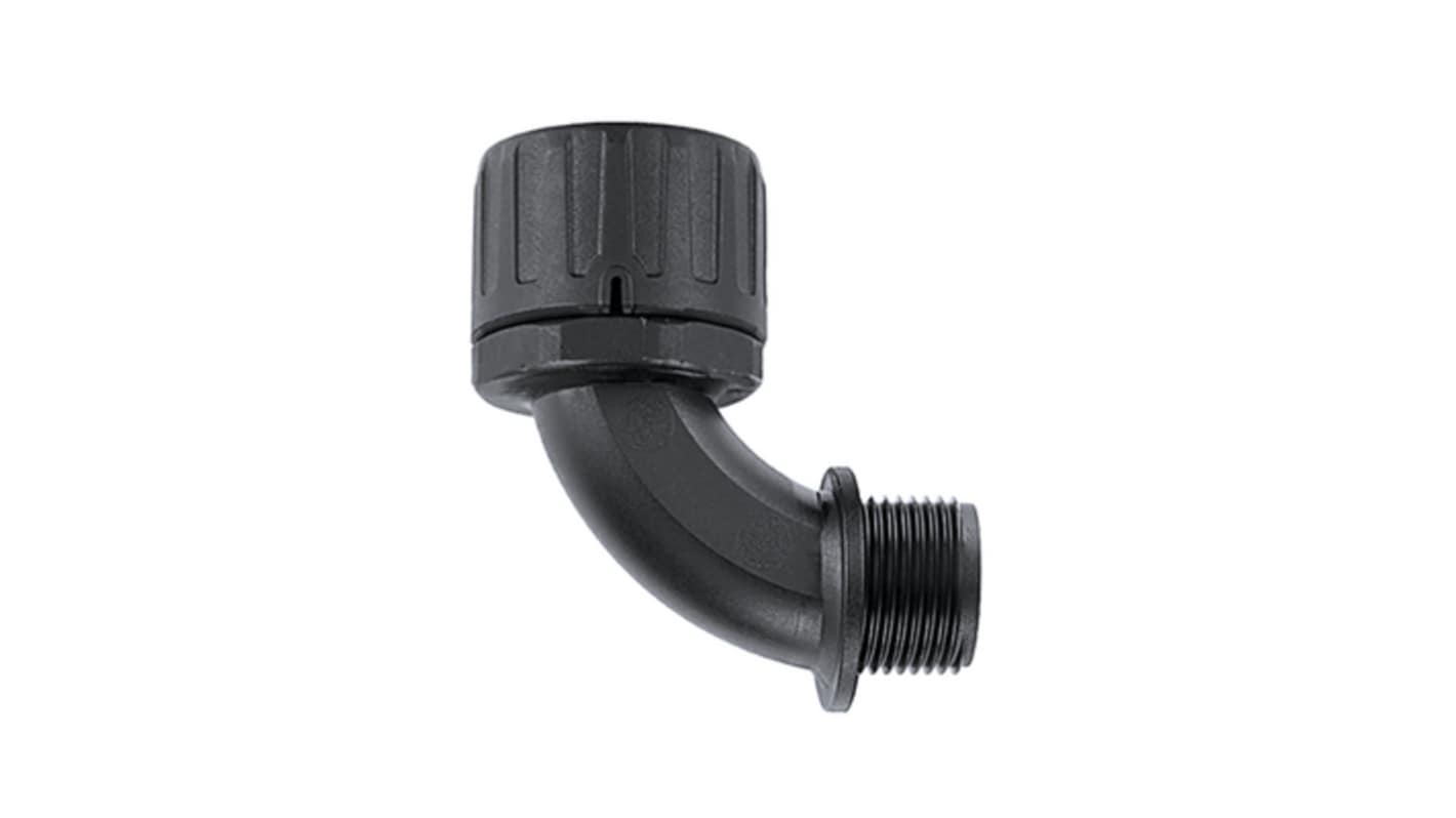 HellermannTyton GH Series Black Polyamide Cable Conduit Fitting, M20 Thread