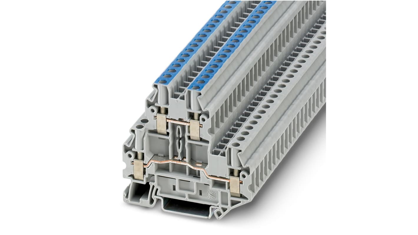 Phoenix Contact 3044788 UTTB 4 Series Grey, 0.14 → 6mm², Screw Termination
