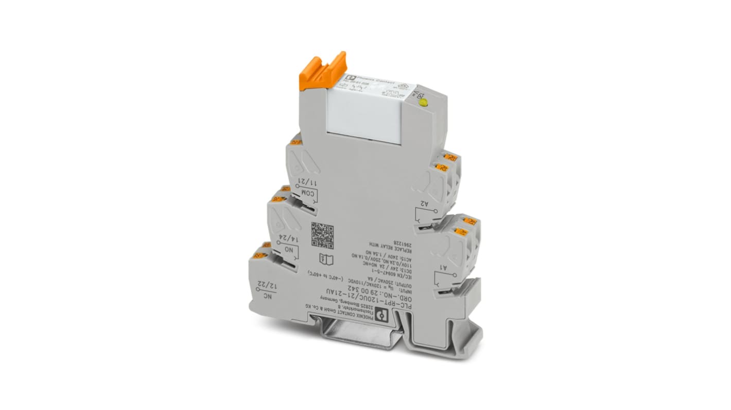 フエニックスコンタクト PLC-RPT-120UC/21-21AU インターフェイスリレー, 120V ac/dcコイル