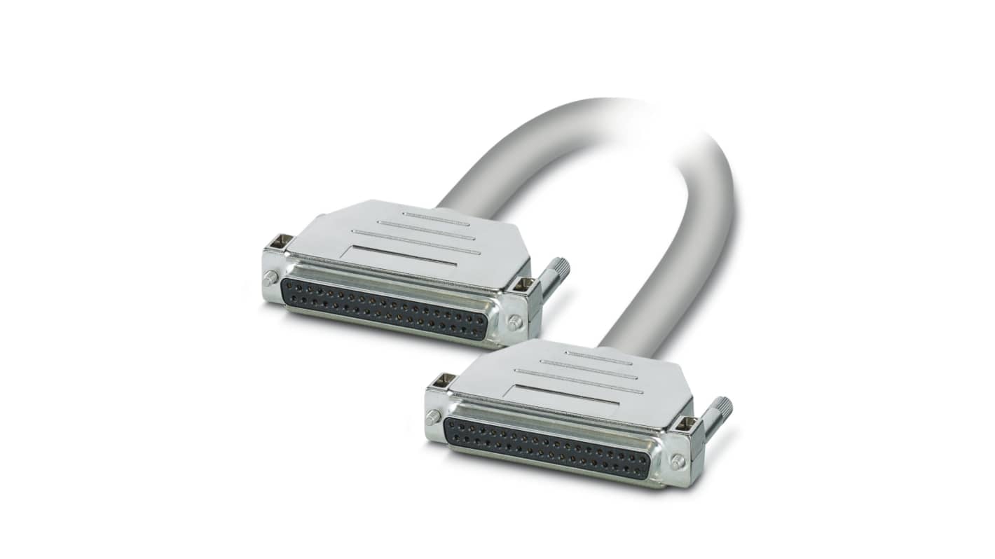 Phoenix Contact Female 37 Pin D-sub to Female 37 Pin D-sub Serial Cable, 30m, CABLE-D37SUB/B/B Series