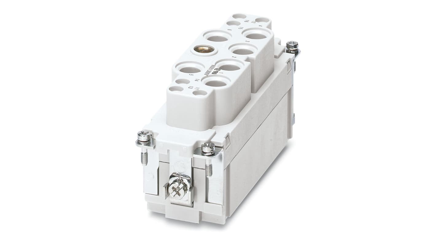 Phoenix Contact Heavy Duty Power Connector Insert, 16A, Female, HC Series, 12 Contacts
