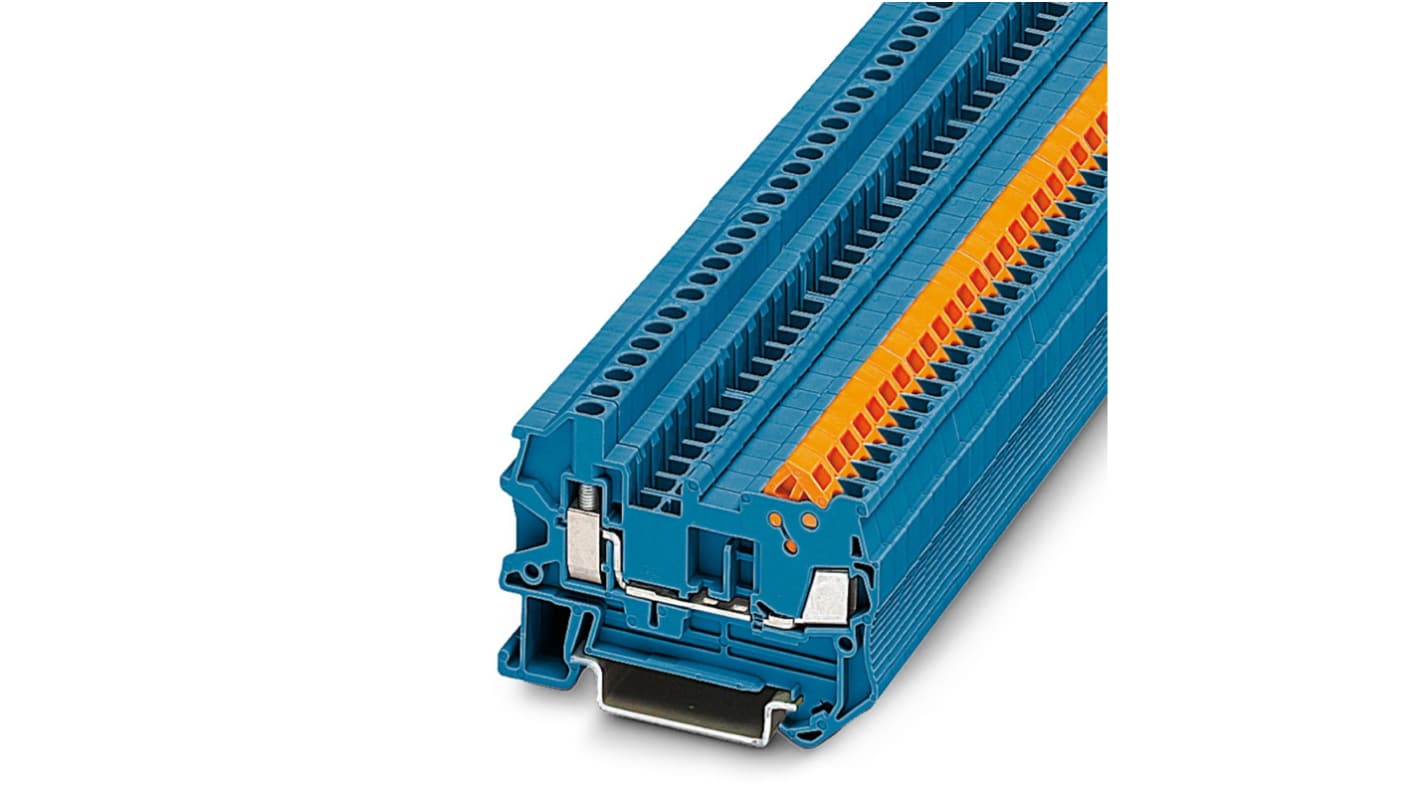 Phoenix Contact 3050028 5, QTCU 1 Series Blue, 0.25 → 1.5mm², Screw Termination, ATEX