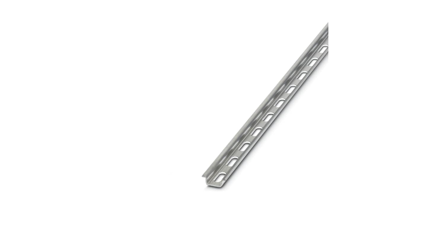 Phoenix Contact Aluminium Perforated DIN Rail, Mini Top Hat Compatible, 2m x 5.5mm x 15.5mm