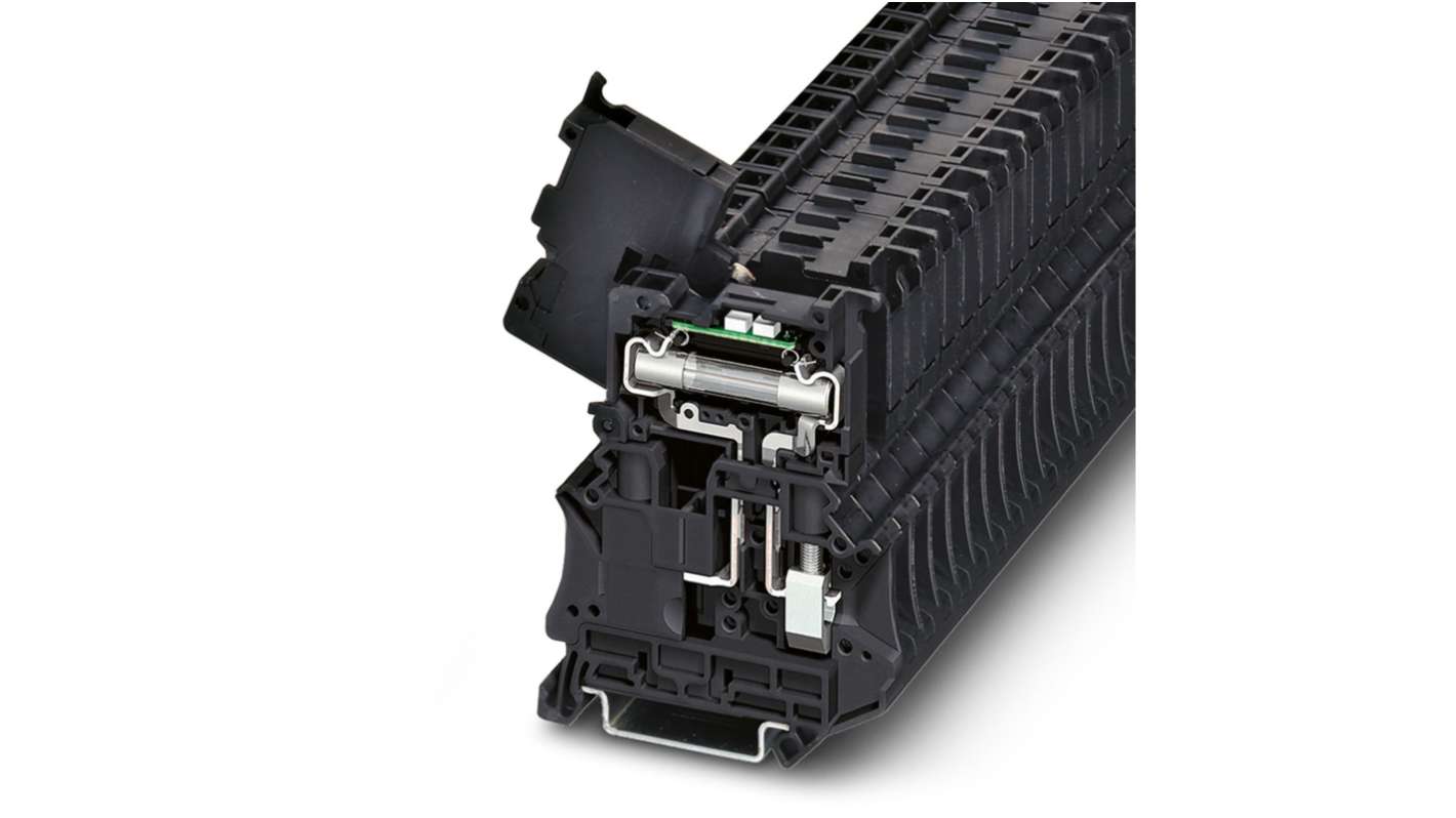 Phoenix Contact 3046430 UT 6 - HESILA Series Black, 6mm², Single-Level
