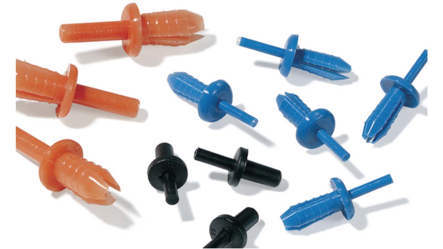 HellermannTyton, Cable Clip, Polyamide 6, Black