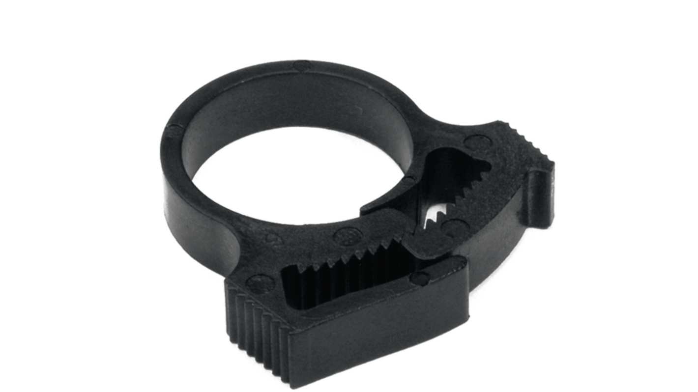 HellermannTyton Black Clip, 15mm Max. Bundle