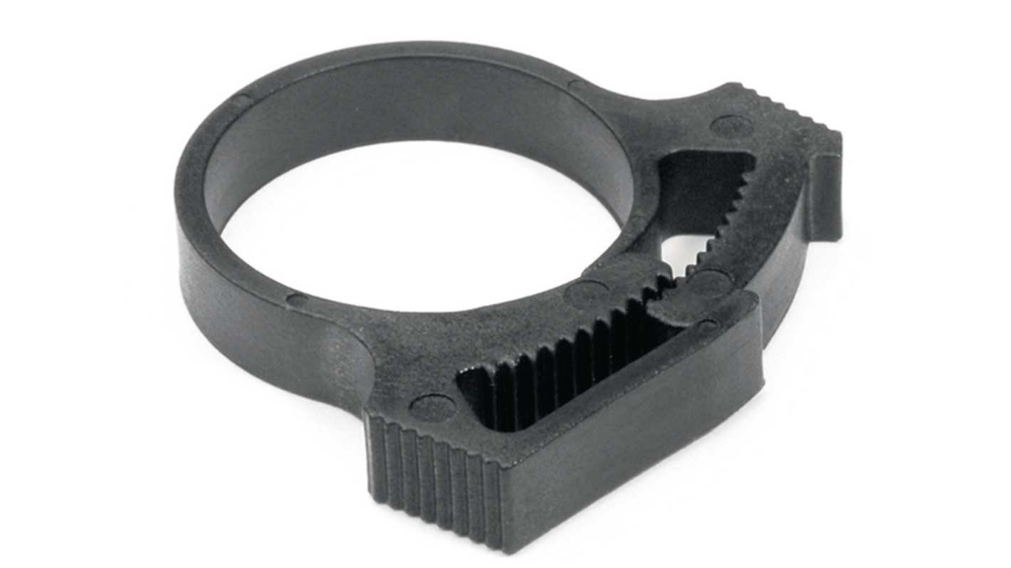 HellermannTyton Black Clip, 18.33mm Max. Bundle