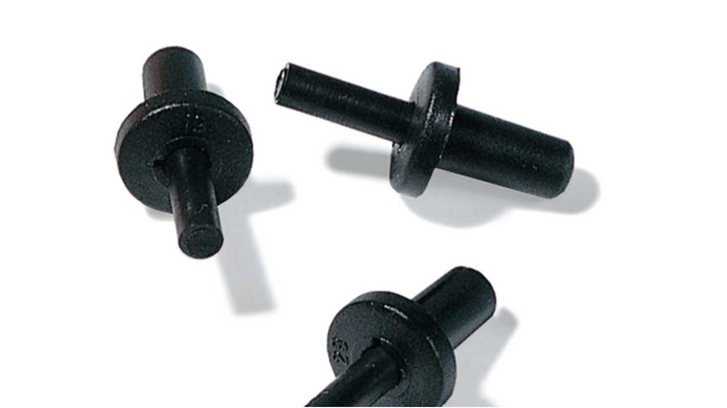 HellermannTyton Black Polyamide 6.6 Clip, 8mm Max. Bundle