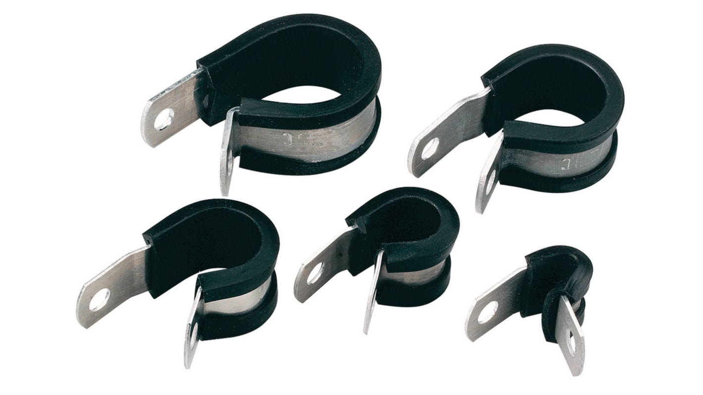 HellermannTyton Black Aluminium Alloy, Chloroprene