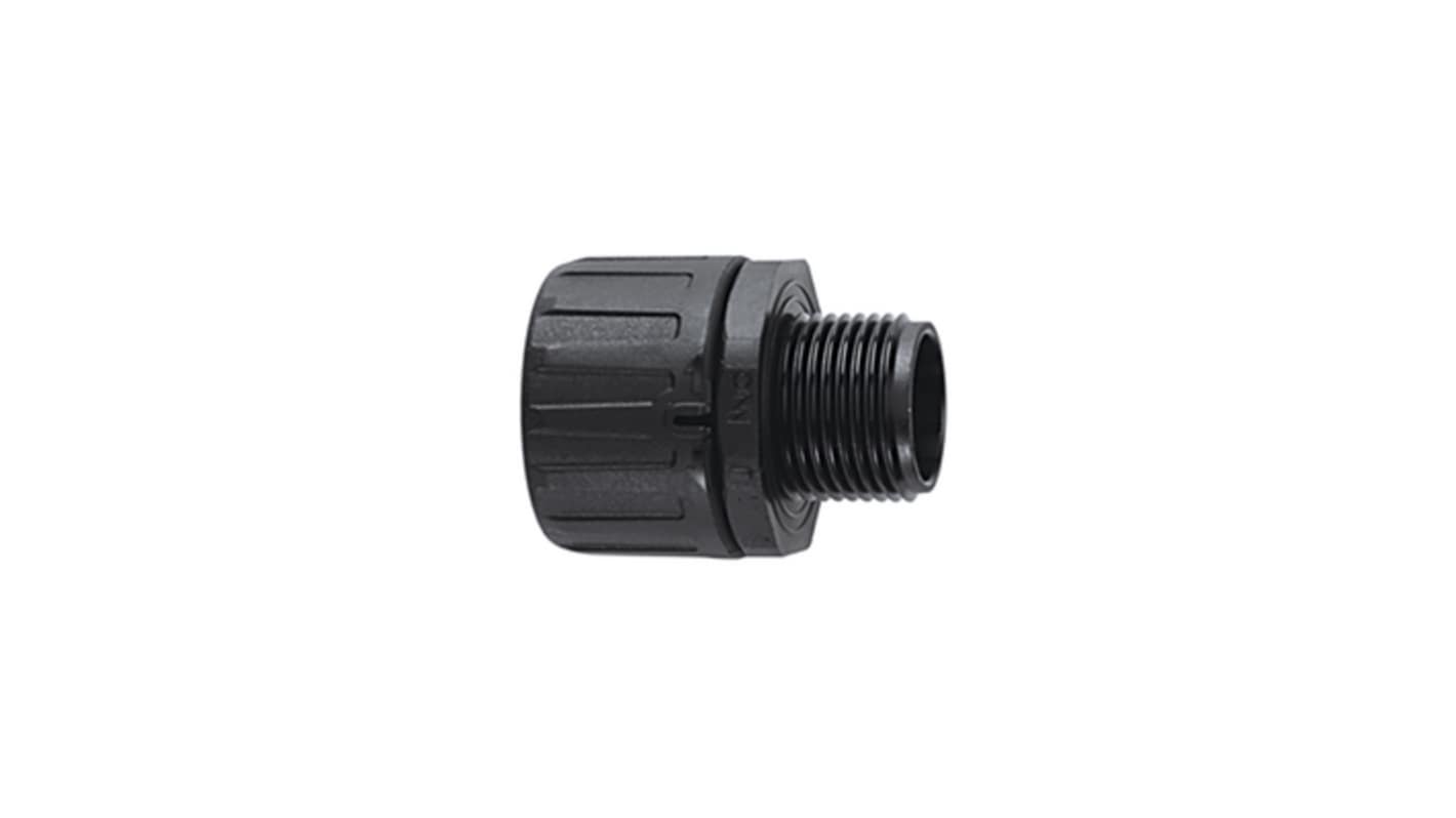 HellermannTyton GH Series Black Polyamide Cable Conduit Fitting, M50 Thread