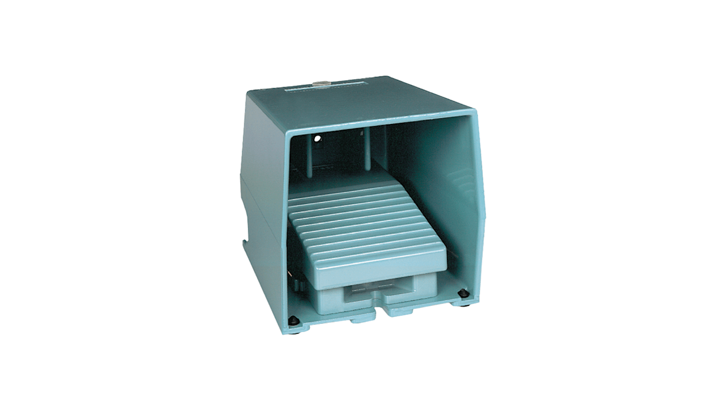 Schneider Electric Foot Switch Momentary Foot Switch - Metal Case Material, 2NC+NO, 3 A Contact Current, 240V Contact