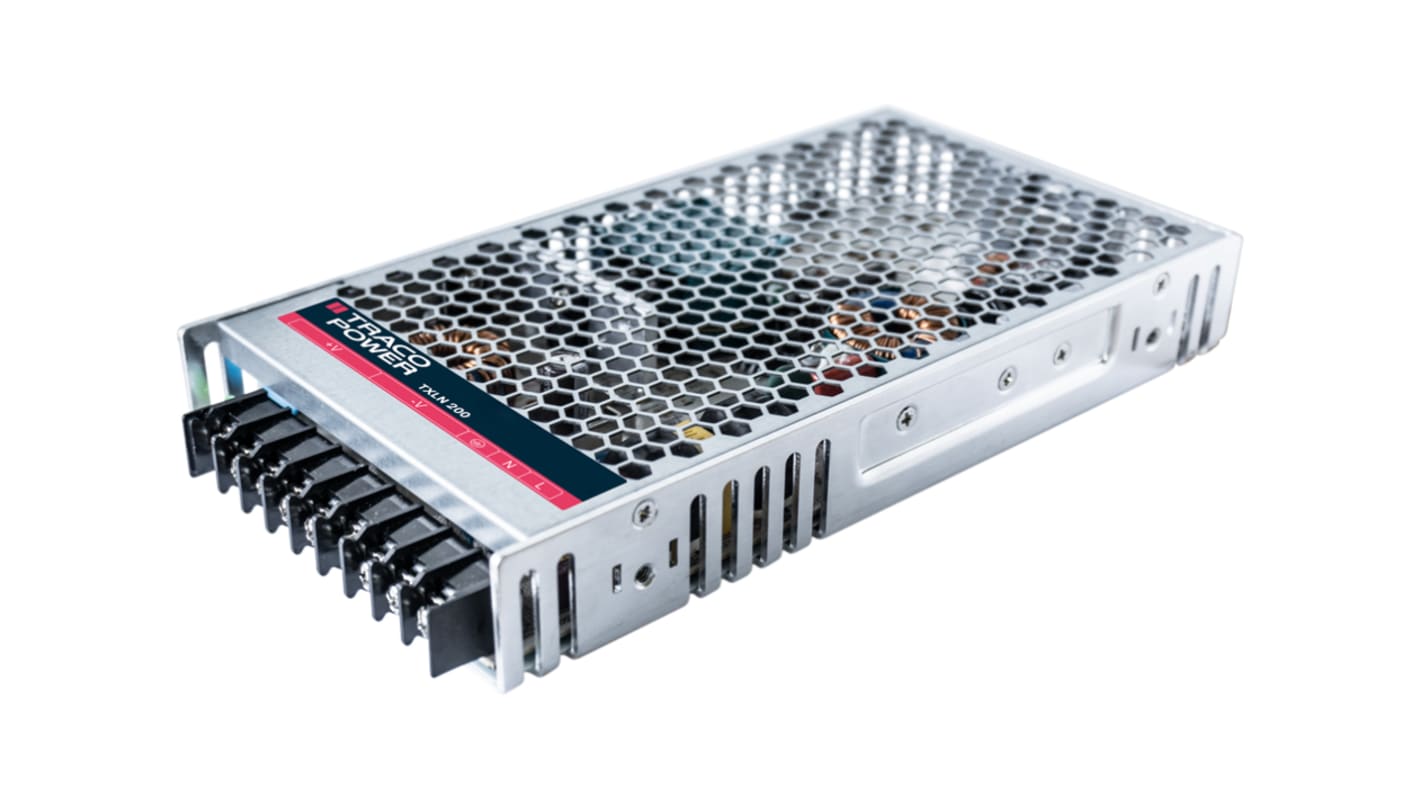 TRACOPOWER Switching Power Supply, TXLN 200-148, 48V dc, 4.2A, 202W, 1 Output, 85 → 264V ac Input Voltage