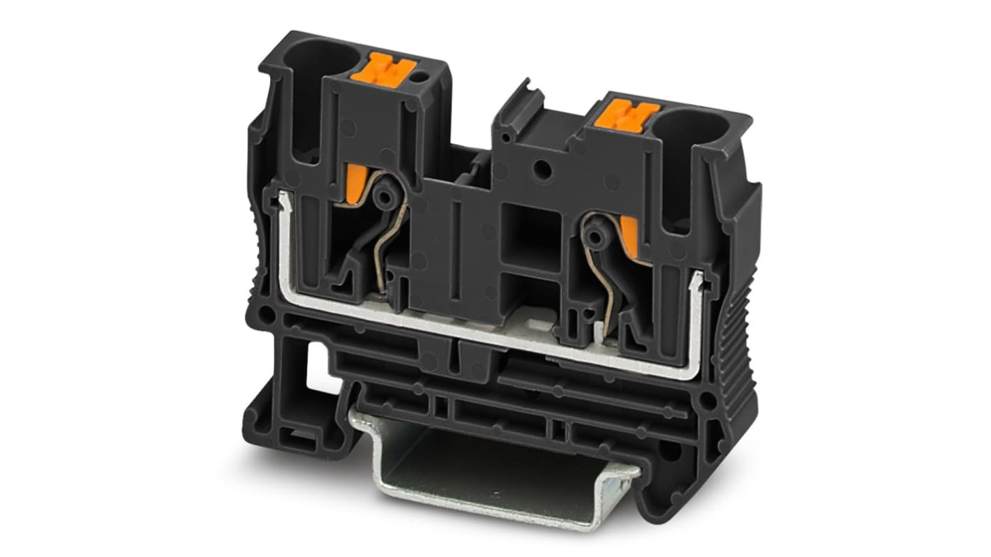Phoenix Contact 3211814 PT 6 Series Black, 10mm², Push In Termination, ATEX, IECEx