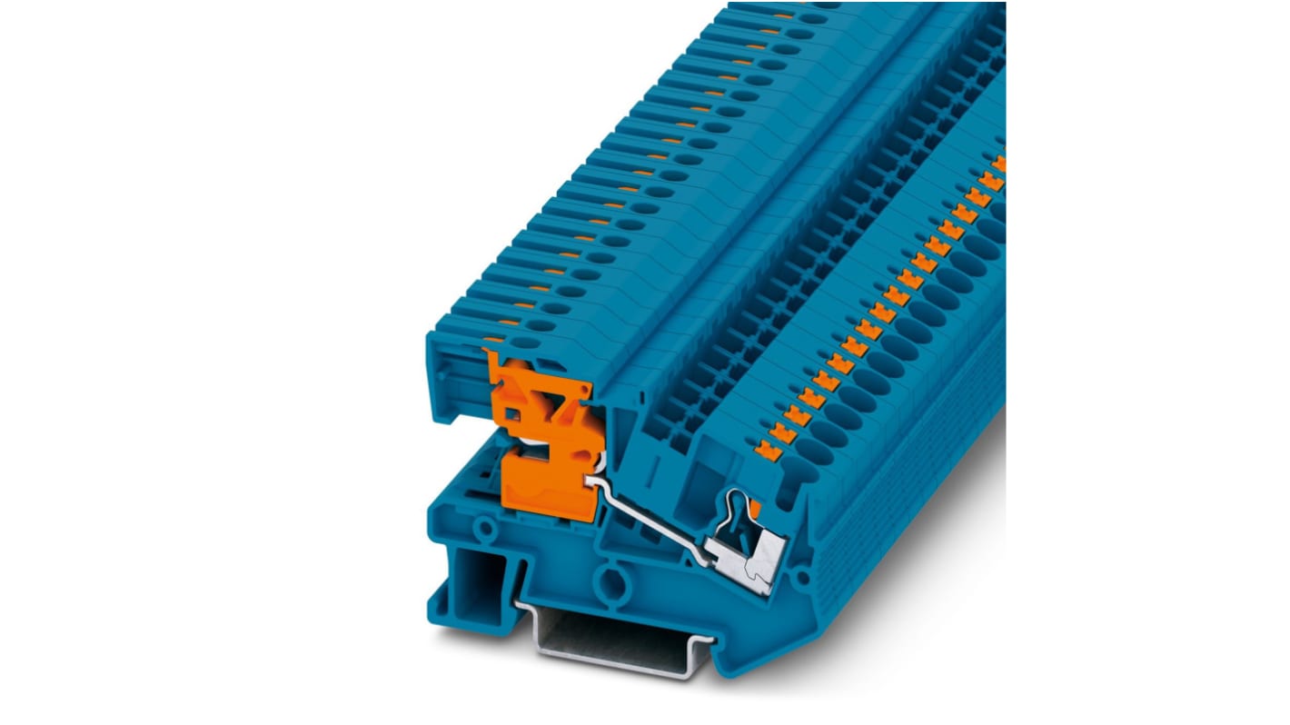 Morsetto senza fusibile Phoenix Contact, 2 vie, per cavi 24 → 10 AWG