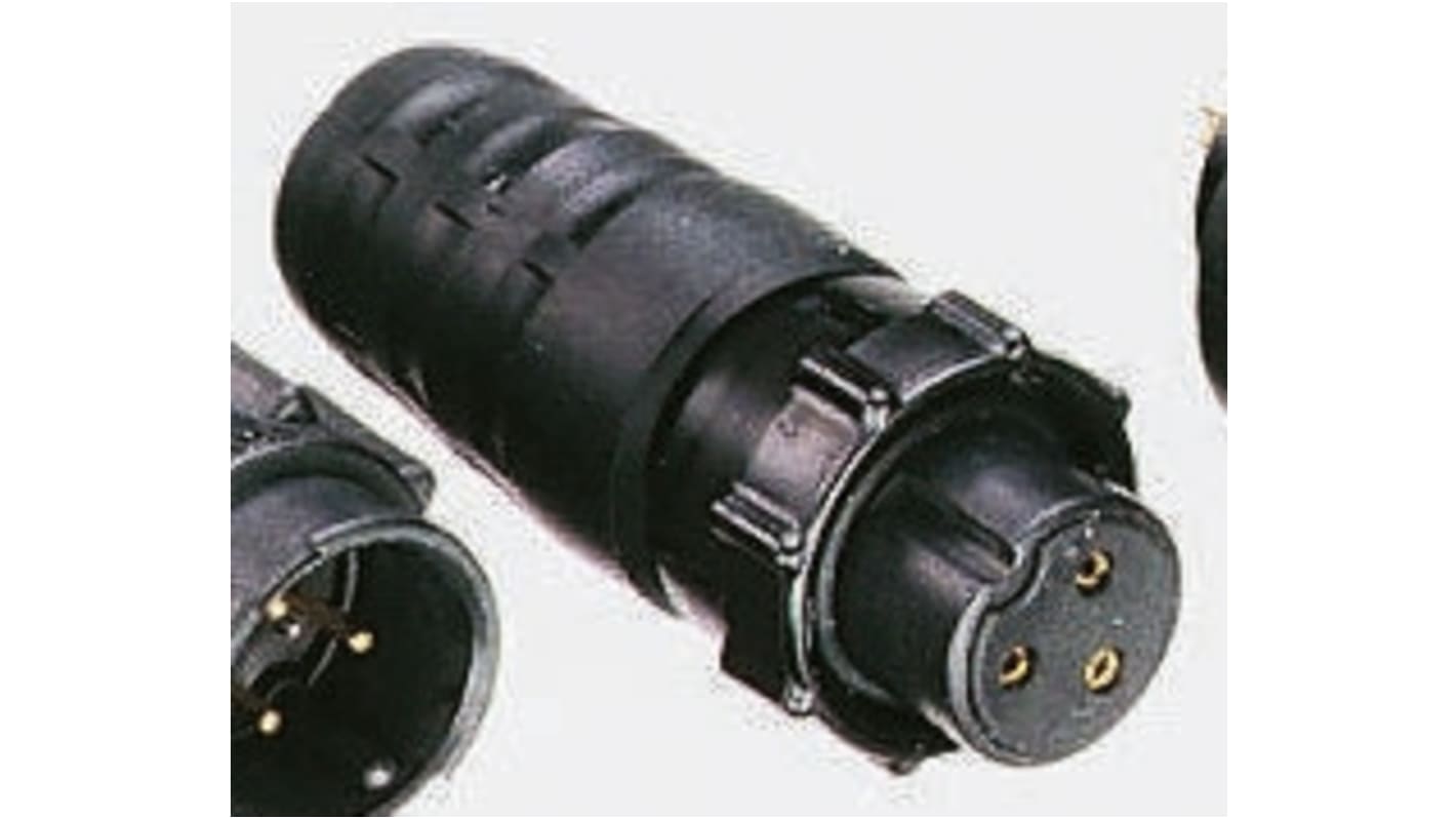 Switchcraft 标准圆形连接器插座, 6芯, 电缆安装, 焊接端接, 600.0 v, IP68，IP69K, EN3系列
