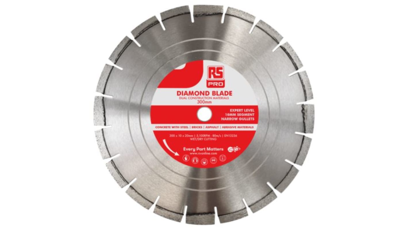 RS PRO Multiple Materials Circular Saw Blade, Pack of 1