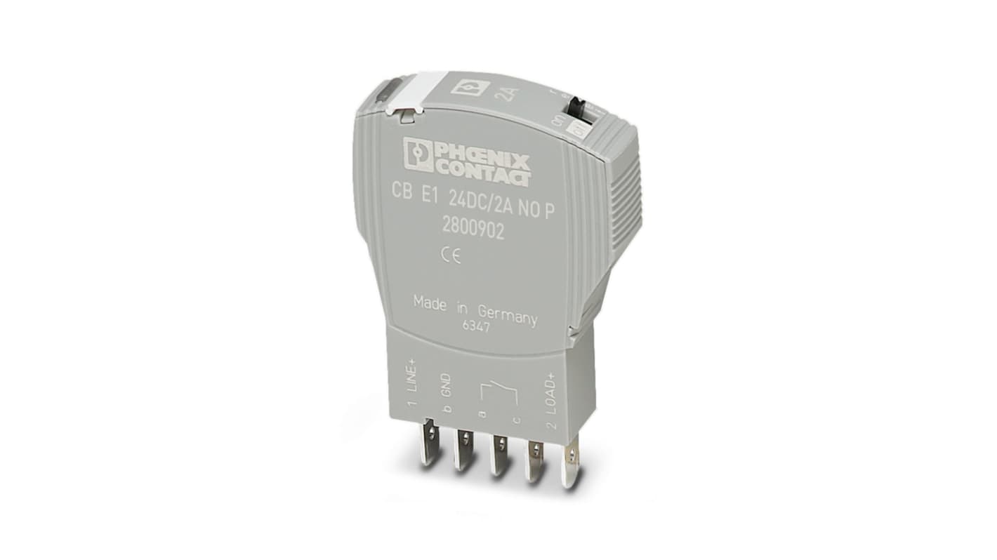 Phoenix Contact CB Electronic Circuit breaker 2A 24V CB E1, On Base Element