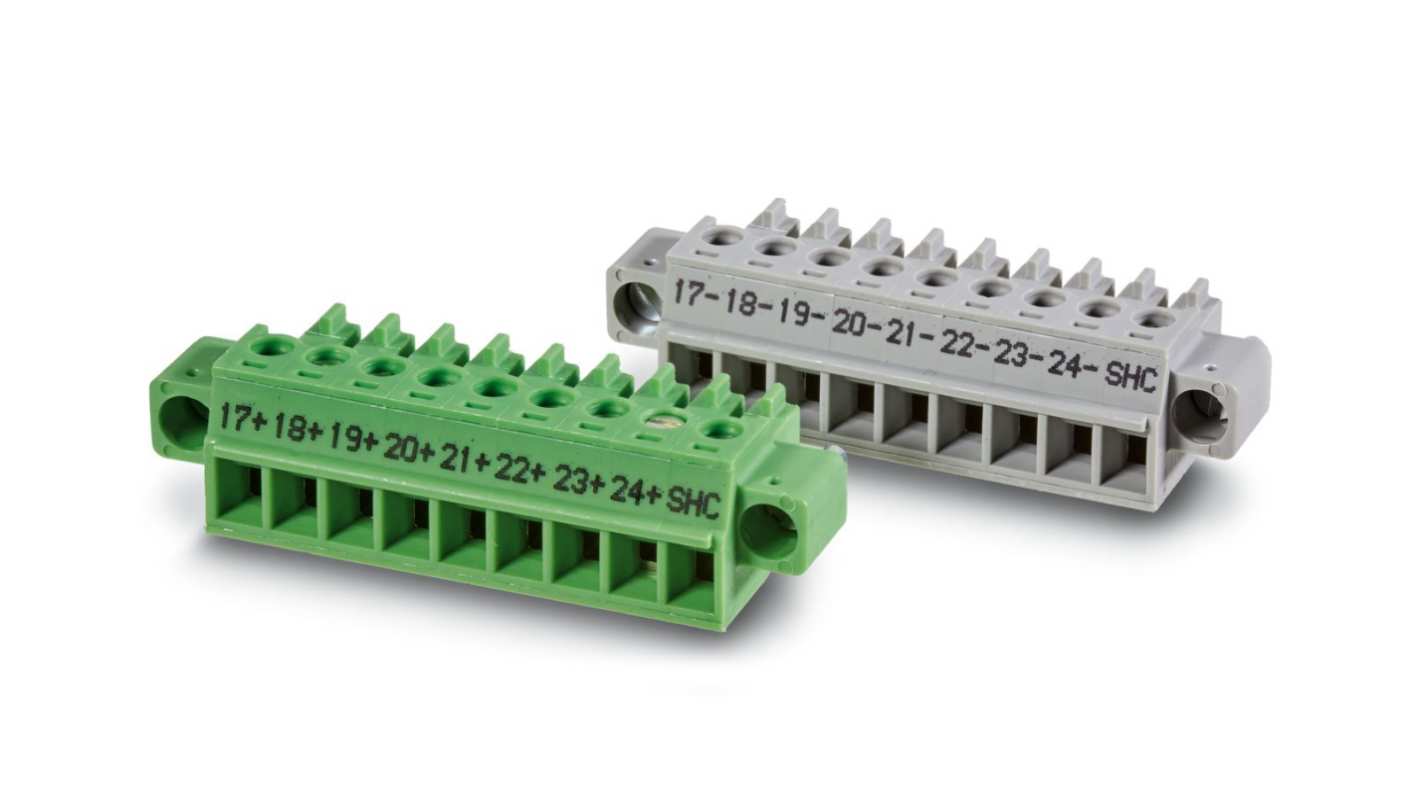 Phoenix Contact, VIP/S/MC/KIT, 9 Way, Pluggable Terminal Block, Plug Kit, Surface Mount, 2907268
