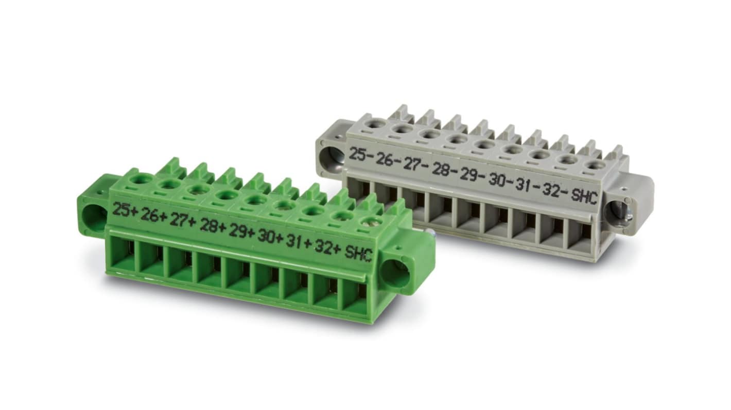 Phoenix Contact, VIP/S/MC/KIT, 9 Way, Pluggable Terminal Block, Plug Kit, Surface Mount, 2907269